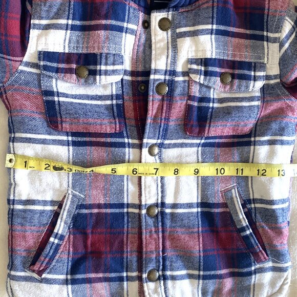 Baby Gap Toddler Hooded Button Up Plaid 2T - Picture 4 of 6